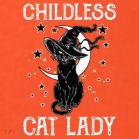Childless Cat Lady Halloween Cat Coaster thumb 2