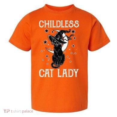 Childless Cat Lady Halloween Cat Toddler T-Shirt