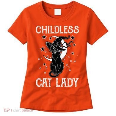 Childless Cat Lady Halloween Cat Women's T-Shirt