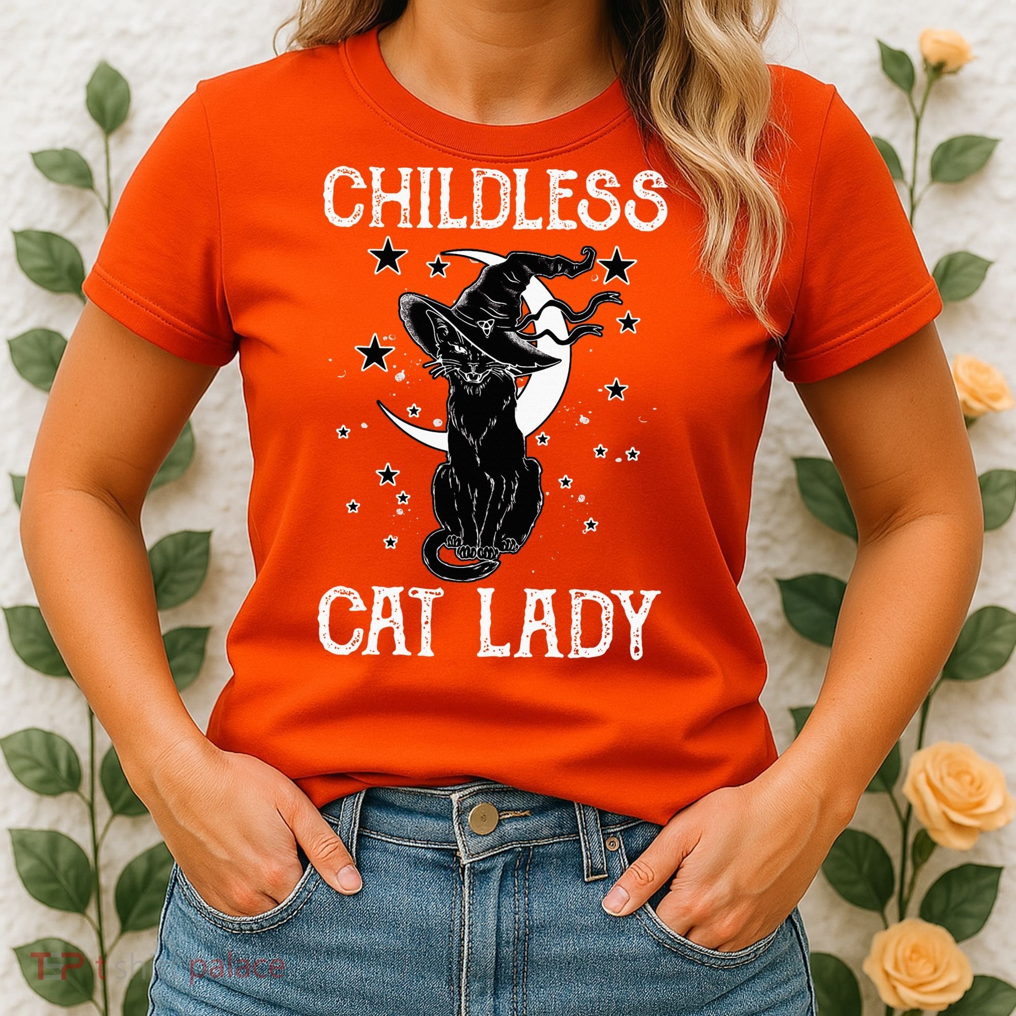 Childless Cat Lady Halloween Cat Women's T-Shirt