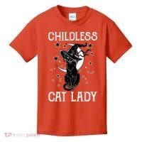 Childless Cat Lady Halloween Cat Kids T-Shirt thumb 0