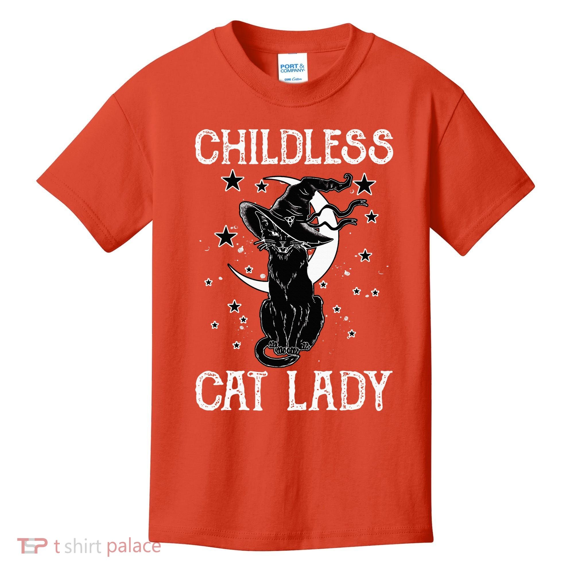 Childless Cat Lady Halloween Cat Kids T-Shirt