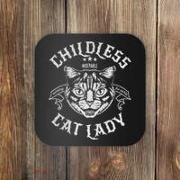 Childless Cat Lady Feminist Voting Ladies Is Voting Kamala Coaster thumb 0