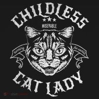 Childless Cat Lady Feminist Voting Ladies Is Voting Kamala Women's Hoodie thumb 2