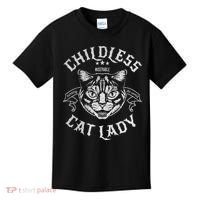 Childless Cat Lady Feminist Voting Ladies Is Voting Kamala Kids T-Shirt thumb 0
