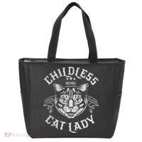 Childless Cat Lady Feminist Voting Ladies Is Voting Kamala Tote Bag thumb 0