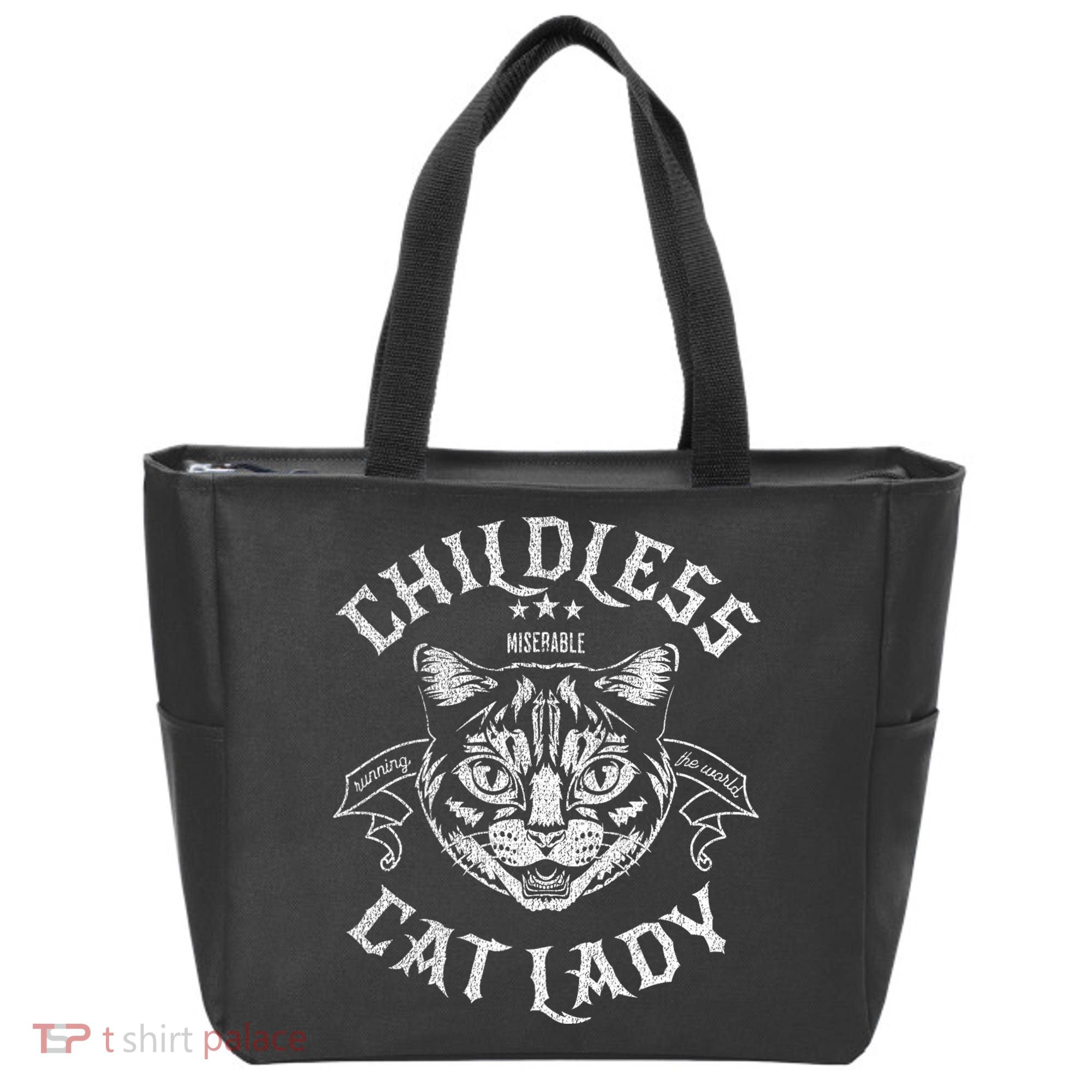Childless Cat Lady Feminist Voting Ladies Is Voting Kamala Tote Bag