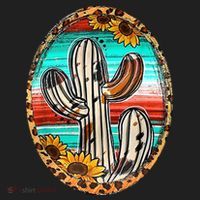 Cowhide Cactus Leopard Cow Women's Sweatshirt thumb 2