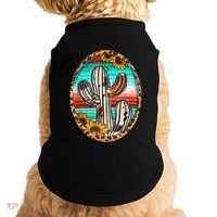 Cowhide Cactus Leopard Cow Doggie Tank thumb 0