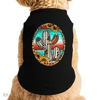 Cowhide Cactus Leopard Cow Doggie Tank thumb 0