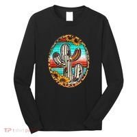 Cowhide Cactus Leopard Cow Long Sleeve Shirt thumb 0
