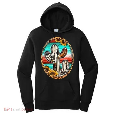 Cowhide Cactus Leopard Cow Women's Hoodie
