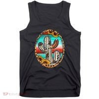 Cowhide Cactus Leopard Cow Tank Top thumb 0