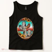 Cowhide Cactus Leopard Cow Tank Top thumb 2