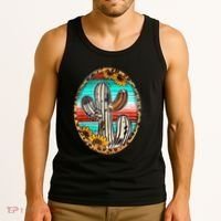Cowhide Cactus Leopard Cow Tank Top thumb 3