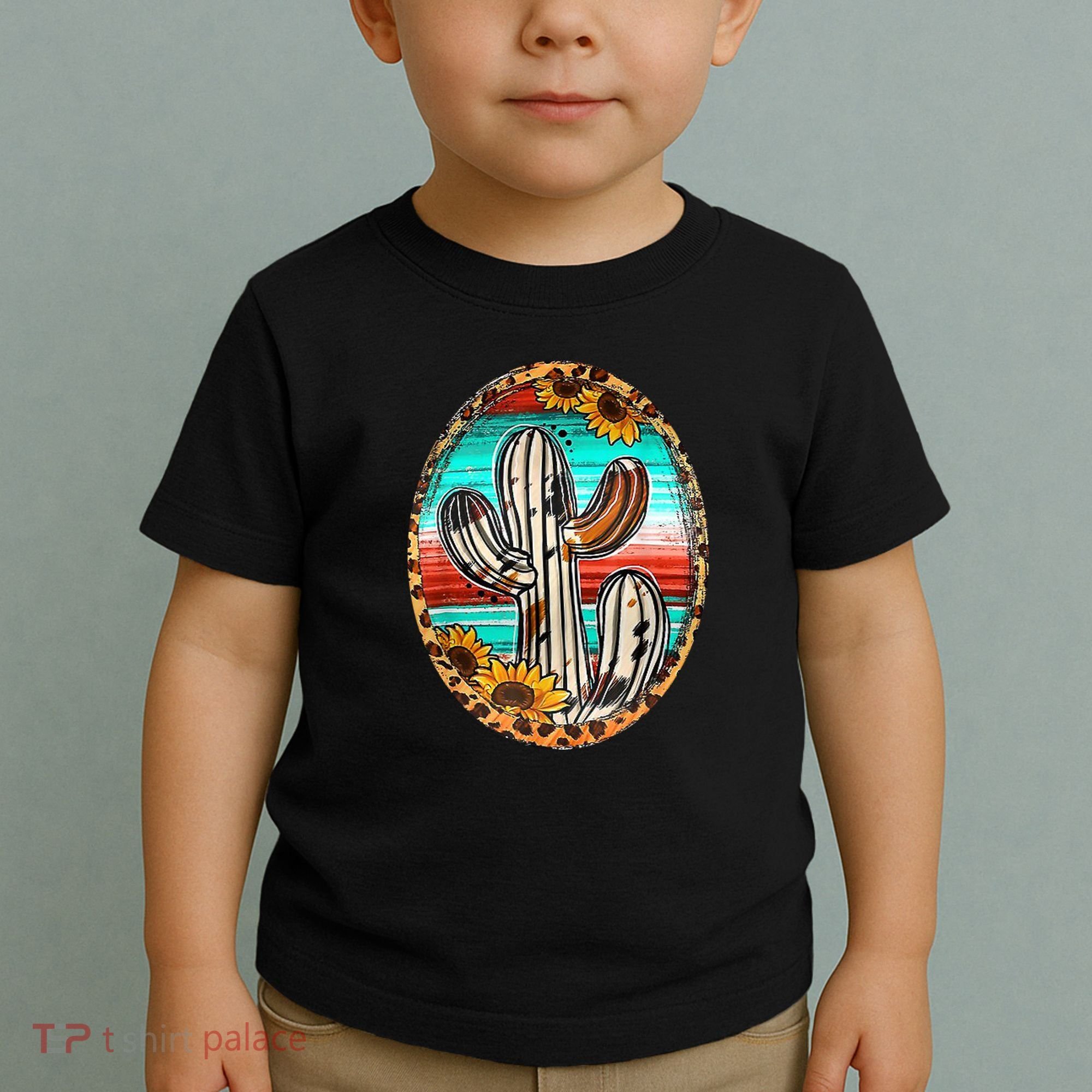 Cowhide Cactus Leopard Cow Toddler T-Shirt