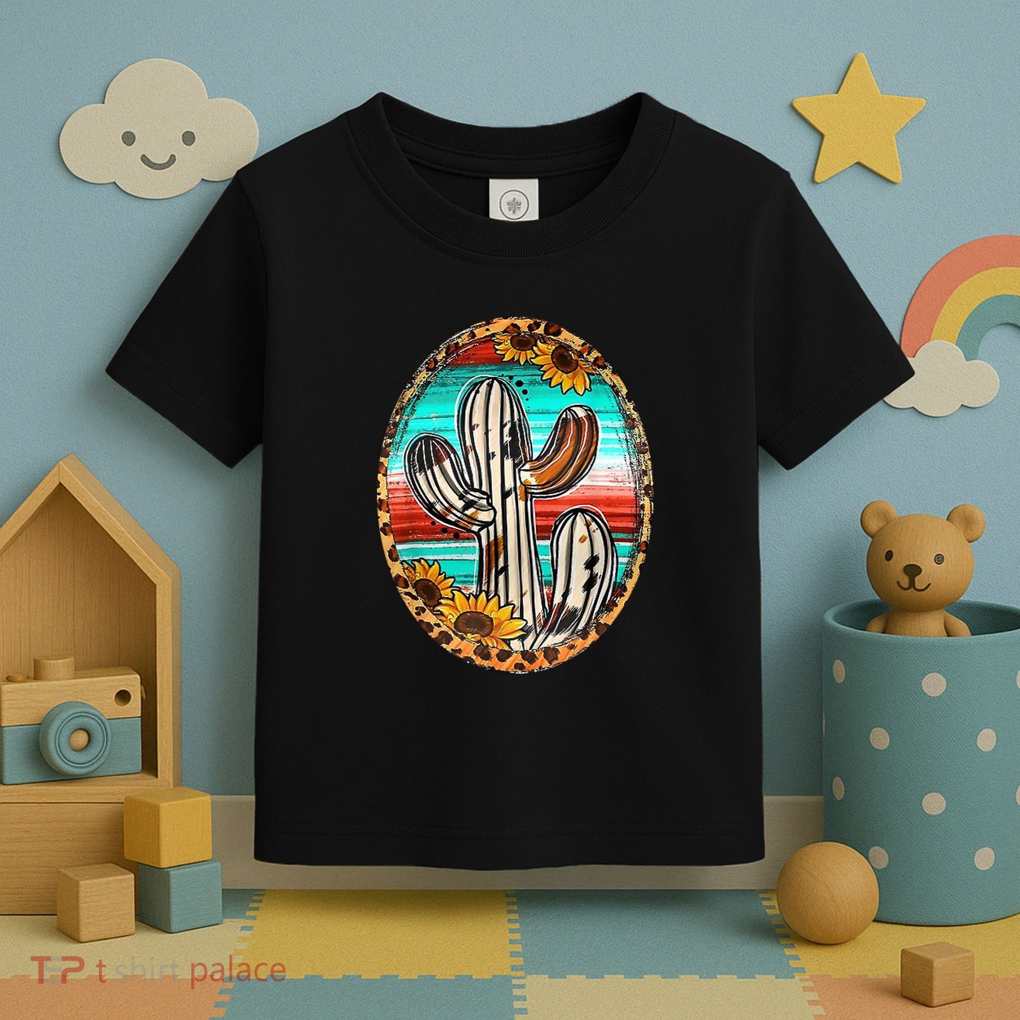 Cowhide Cactus Leopard Cow Toddler T-Shirt