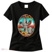 Cowhide Cactus Leopard Cow Women's T-Shirt thumb 0