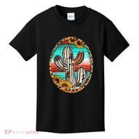 Cowhide Cactus Leopard Cow Kids T-Shirt thumb 0