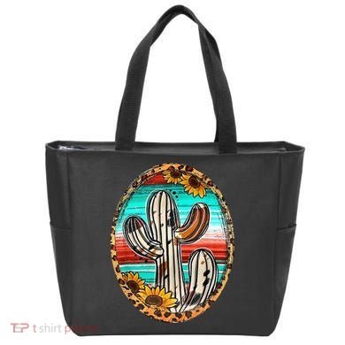 Cowhide Cactus Leopard Cow Tote Bag