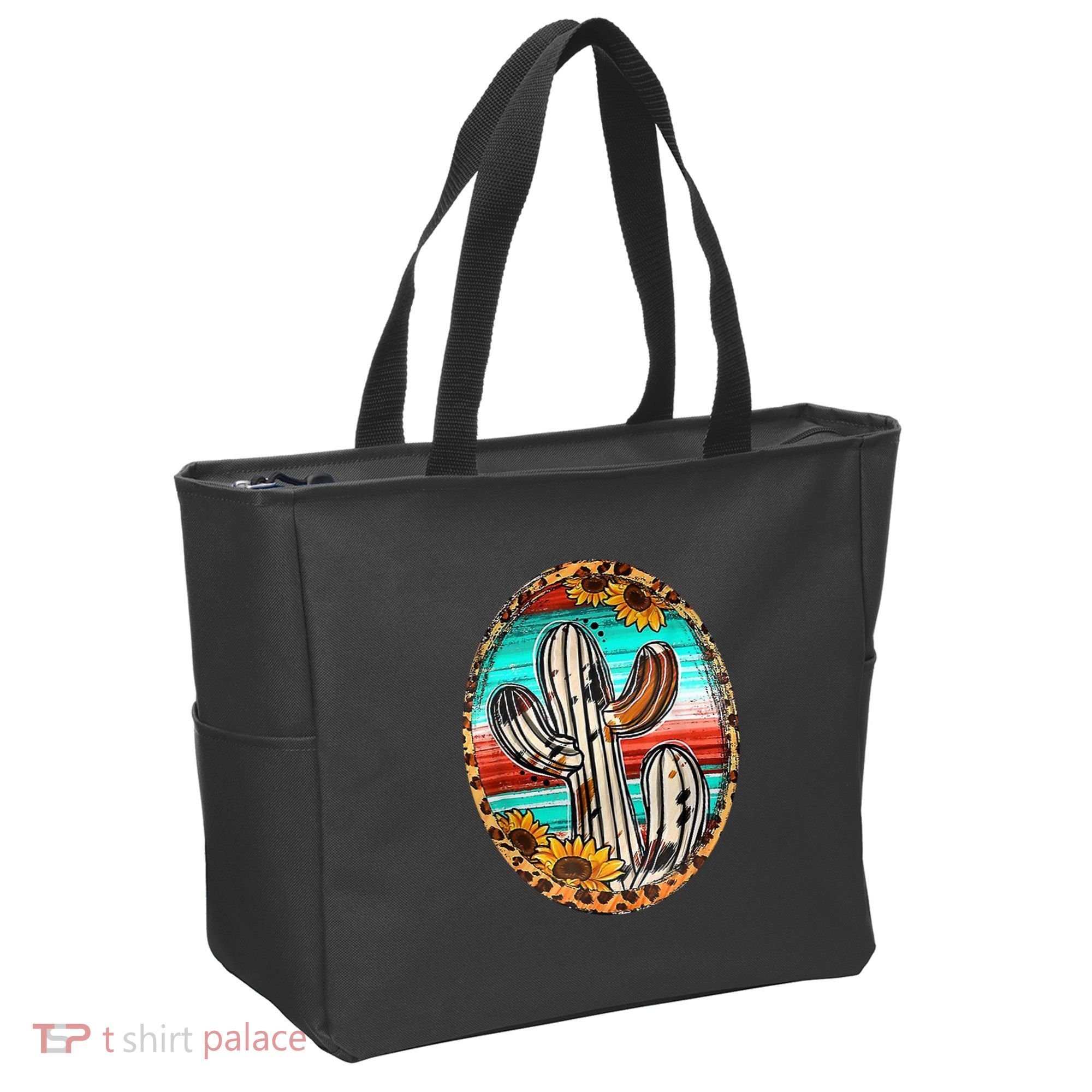 Cowhide Cactus Leopard Cow Tote Bag