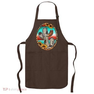 Cowhide Cactus Leopard Cow Apron