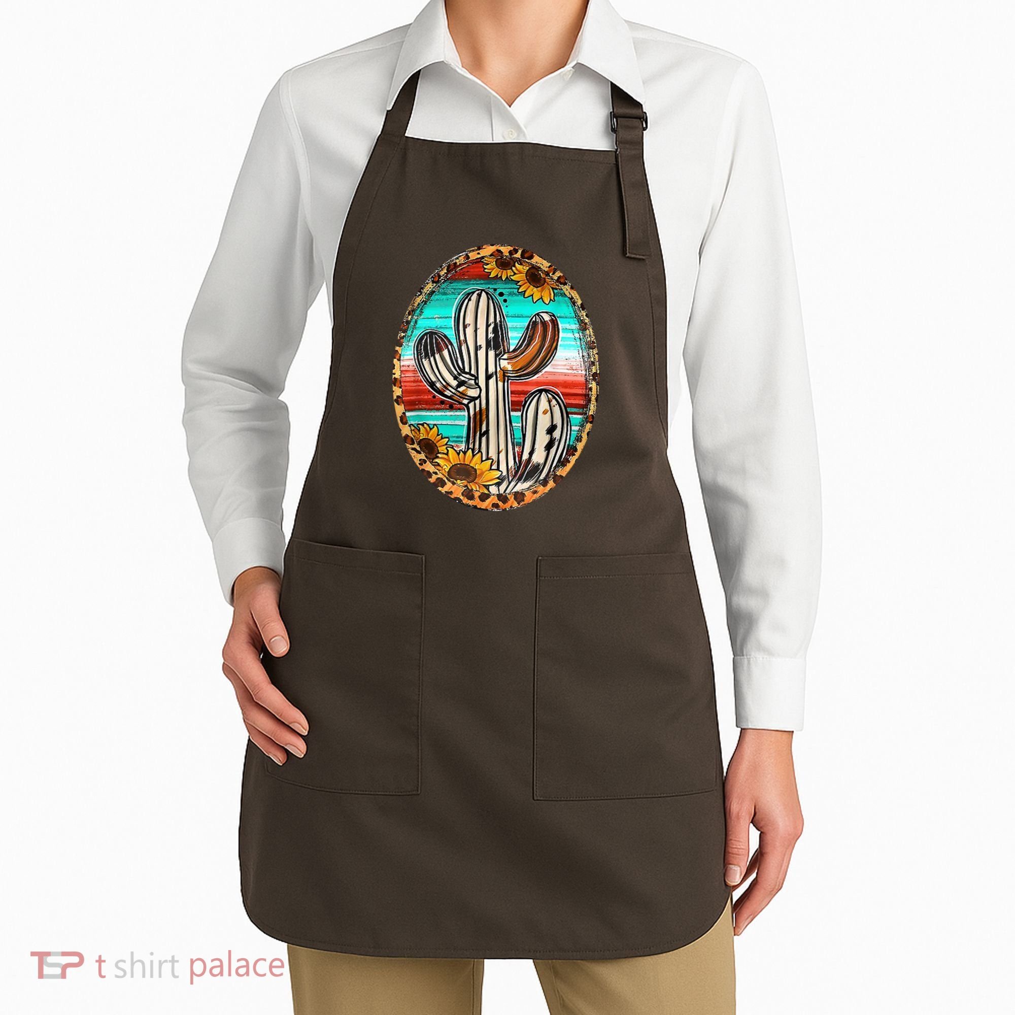 Cowhide Cactus Leopard Cow Apron