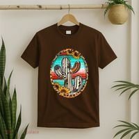 Cowhide Cactus Leopard Cow T-Shirt thumb 2