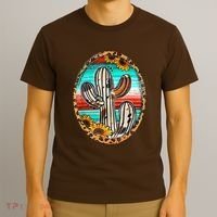 Cowhide Cactus Leopard Cow T-Shirt thumb 3