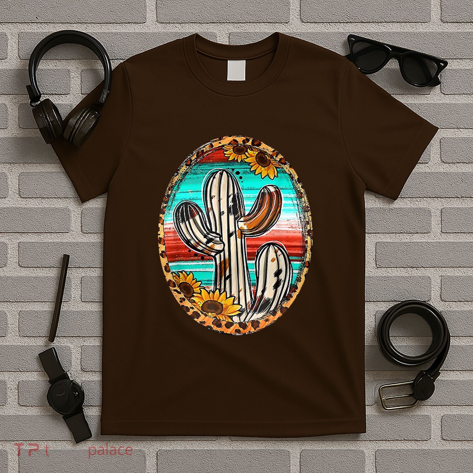 Cowhide Cactus Leopard Cow T-Shirt