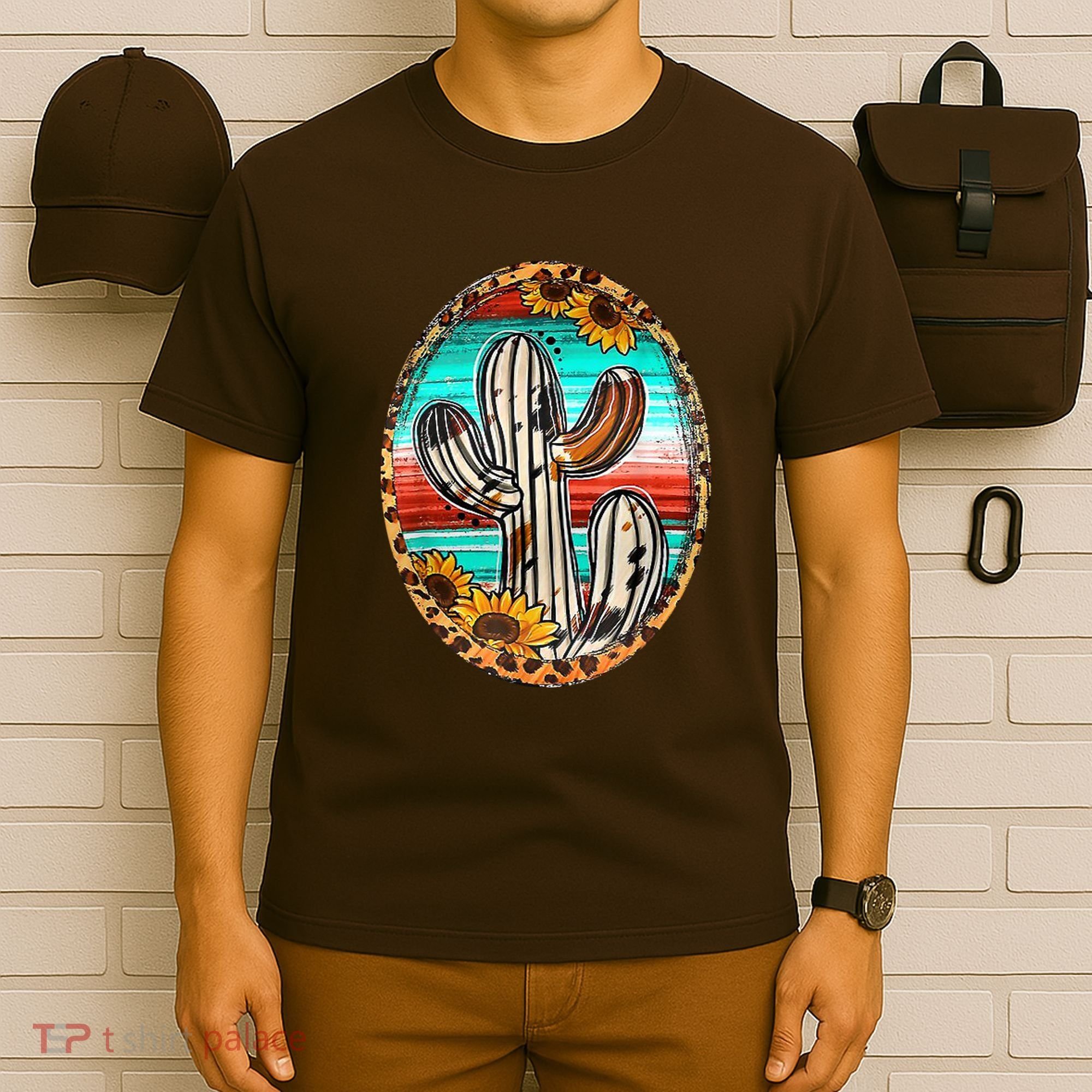 Cowhide Cactus Leopard Cow T-Shirt