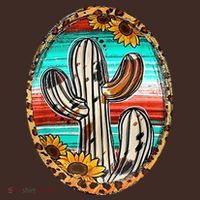 Cowhide Cactus Leopard Cow Mousepad thumb 1