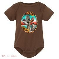 Cowhide Cactus Leopard Cow Baby Bodysuit thumb 0
