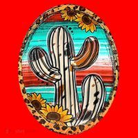 Cowhide Cactus Leopard Cow Santa Hat thumb 1