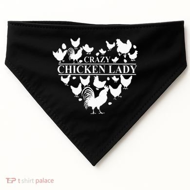 Crazy Chicken Lady USA-Made Doggie Bandana