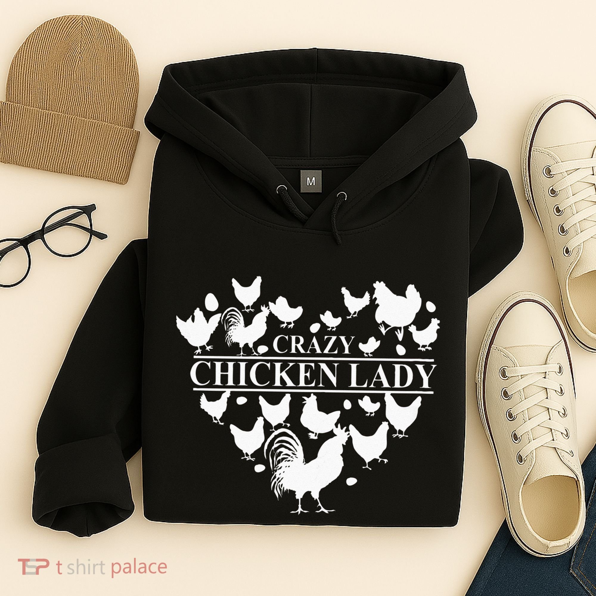 Crazy Chicken Lady Hoodie