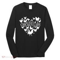 Crazy Chicken Lady Long Sleeve Shirt thumb 0
