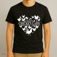 Crazy Chicken Lady T-Shirt thumb 3