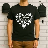 Crazy Chicken Lady T-Shirt thumb 6
