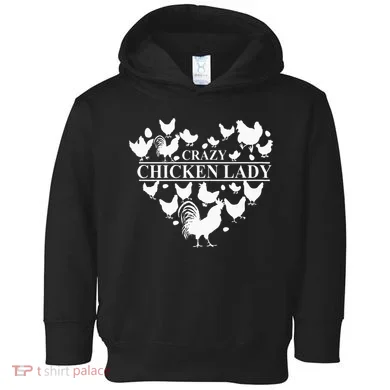 Crazy Chicken Lady Toddler Hoodie