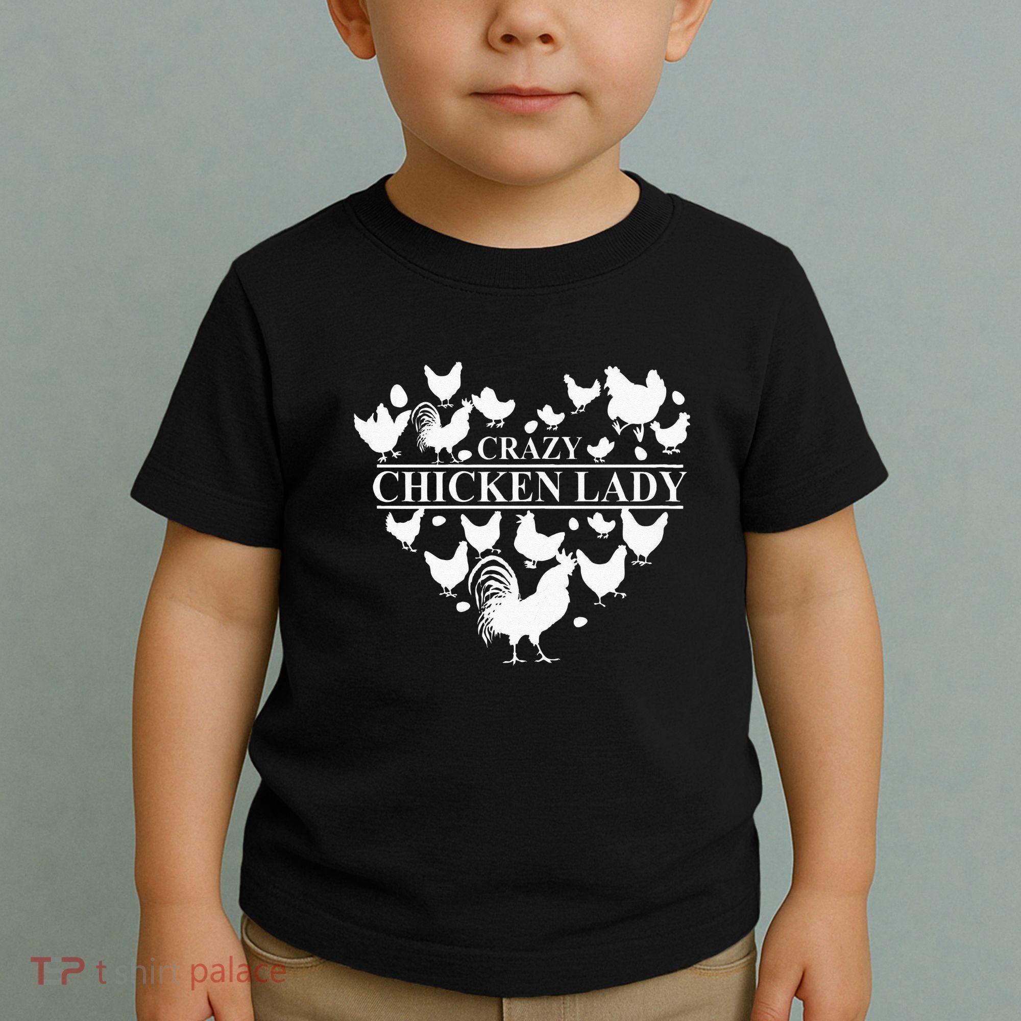Crazy Chicken Lady Toddler T-Shirt