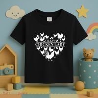 Crazy Chicken Lady Toddler T-Shirt thumb 3