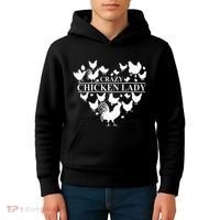 Crazy Chicken Lady Kids Hoodie thumb 4