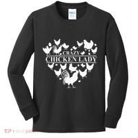 Crazy Chicken Lady Kids Long Sleeve Shirt thumb 0