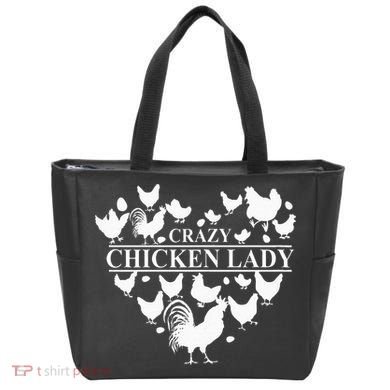 Crazy Chicken Lady Tote Bag