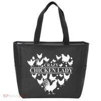 Crazy Chicken Lady Tote Bag thumb 0