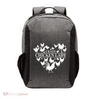 Crazy Chicken Lady Vector Backpack thumb 0