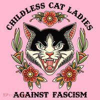 Childless Cat Ladies Against Fascism Coaster thumb 2