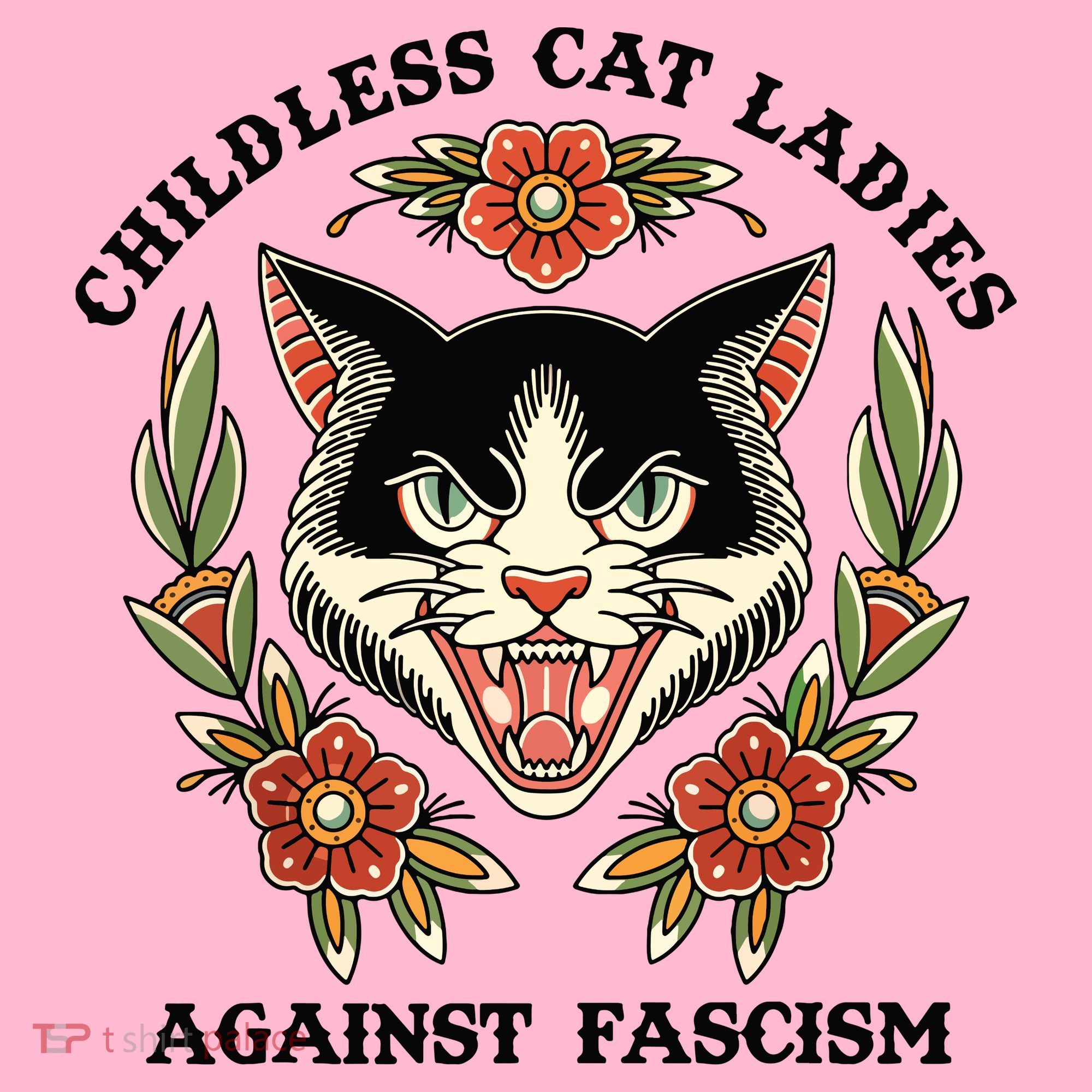 Childless Cat Ladies Against Fascism Coaster
