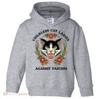 Childless Cat Ladies Against Fascism Toddler Hoodie thumb 0